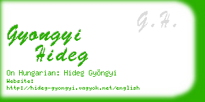 gyongyi hideg business card