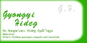 gyongyi hideg business card